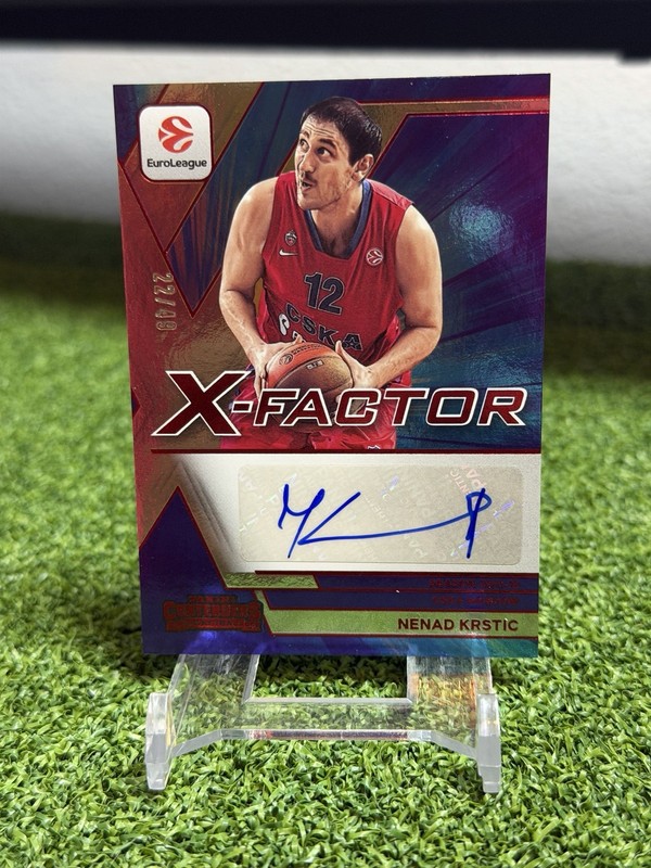 Nenad Krstic 2025-26 Panini Contenders EuroLeague BK  X-Factor Auto Red/49