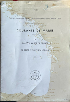 Map sailing Courants de maree