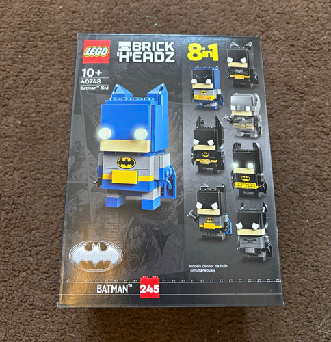 LEGO BRICKHEADZ Batman 8in1 40748 Complete Set 325pcs Box Age 10+