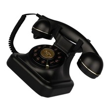 Antique Rotary Dialing Telephone Corded Desk Device Vintaged Mechanical Ringtone