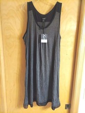 SIMPLY VERA VERA WANG BASIC LUXURY SLEEVELESS CHEMISE WOMENS SZ L SLEEPWEAR 