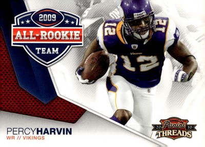 2010 Panini Threads #3 Percy Harvin 2009 All Rookie Team