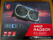 MSI MECH 2X AMD Radeon RX 6600 8GB GDDR6 PCIe 4.0 Excellent Condition