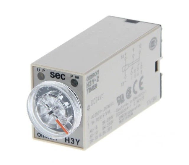 OMRON H3Y-2-7 24VDC-10S Timer 24VDC Temporizzatore - Imagen 3 de 4