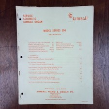 VINTAGE KIMBALL MODEL SERIES 390 SERVICE SCHEMATICS