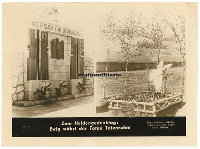 Genuine PRESS Photo Grave and Memorial to Heroes Memorial Day