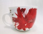 Starbucks 2014 Coffee Mug Cup 14 Oz Red Gold Poinsettia Floral Design Porcelain — photo 10