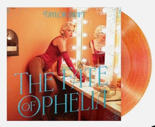 Taylor Swift - The Fate of Ophelia - Orange Glitter Vinyl 7" Single MINT SEALED