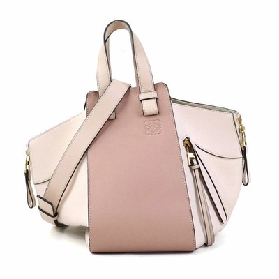 LOEWE Hammock Shoulder Bag Pink Leather
