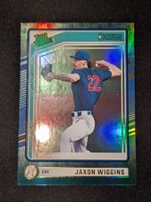 2024 Donruss Rated Prospect Jaxon Wiggins #112 - Liberty Foil - Chicago Cubs 