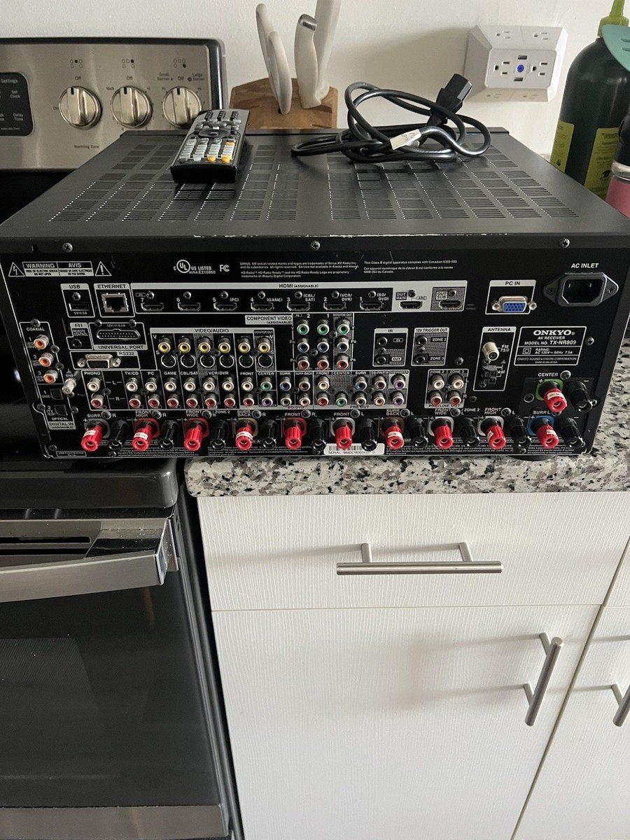Onkyo TX NR809 7.2 Channel 180 Watt Receiver for sale online