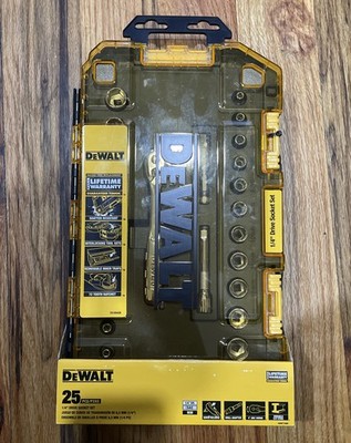DeWalt - DWMT73805 - 1/4 in Drive Socket Set 25-Pcs Free Shipping