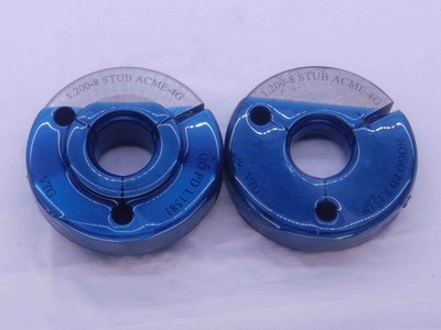 1.200 8 STUB ACME 4G VERMONT THREAD RING GAGES 1.2 GO NO GO PDS= 1.1581 & 1.1515