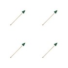 4Pcs Holiday Design Stainless Steel Swizzle Sticks Reusable Christmas Drink Rods