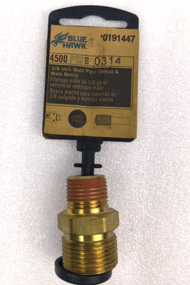 #ad #ad Blue Hawk 4500psi 3 8 Inch male Thread amp; Male Metric #0191447 $7.99