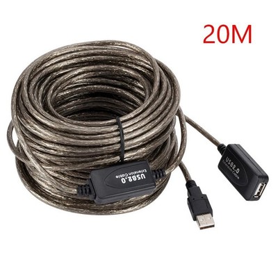 5/10/15/20m USB 2.0 Verlängerungskabel Aktiv Repeater Kabel Typ Stecker auf Buchse