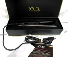 Soleil Ceramic Flat Iron Hair Straightener Model L10HSC-B1 Temp 140-450 40 Watt
