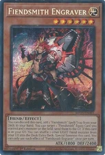 Yugioh! Fiendsmith Engraver - MP25-EN081 - Prismatic Secret Rare - 1st Edition N
