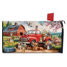 Briarwood Lane Farm Pups Mailbox Cover