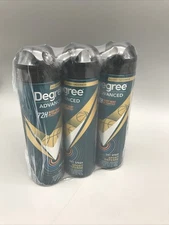 3 Pack Degree Men Advanced Antiperspirant Deodorant Dry Spray Sport 72-Hour