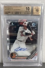 2019 Bowman Draft - Chrome Draft Pick Autographs Adley Rutschman BGS 10