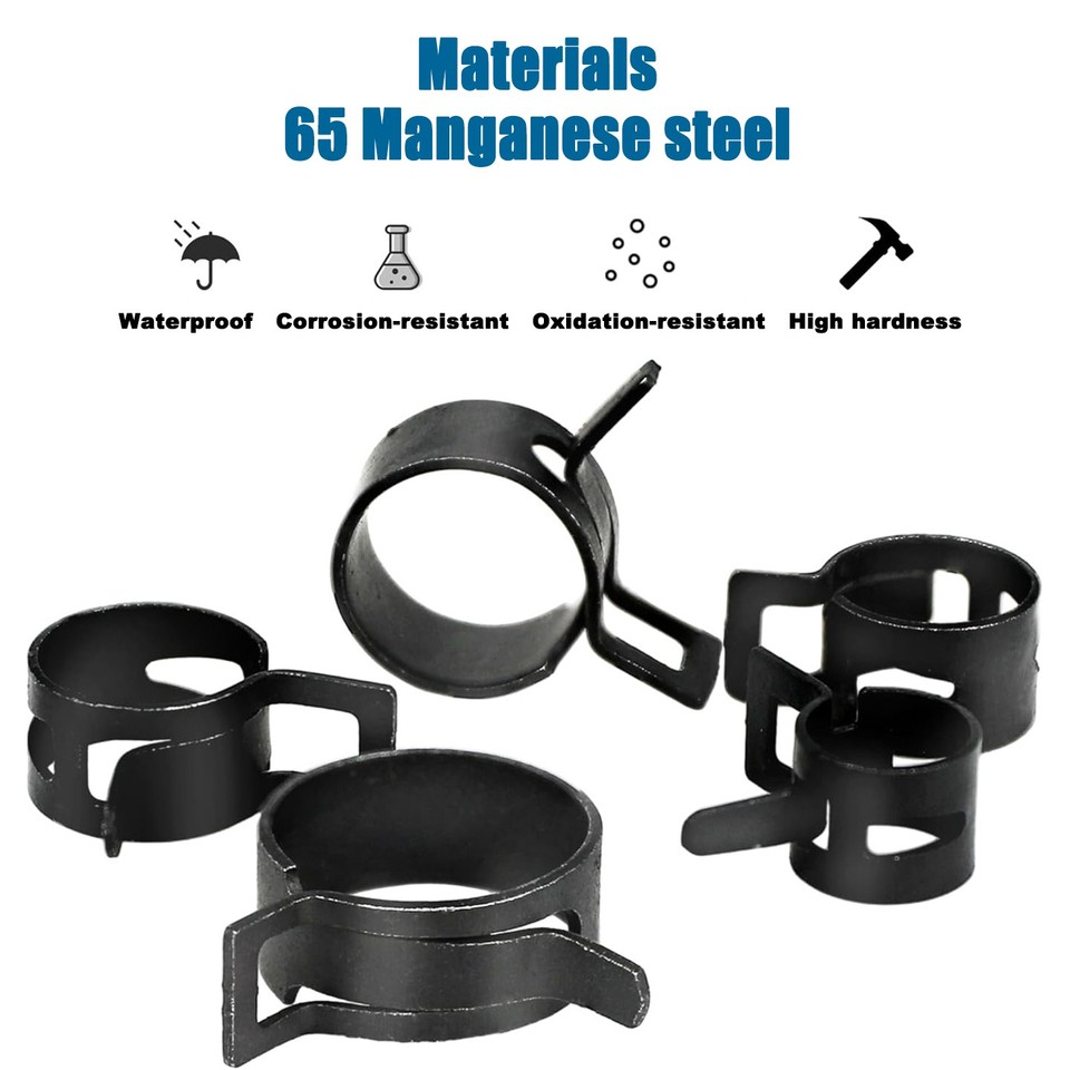Ut21 Radiator Clips Self Clamping Spring Hose Clips Carbon Steel Clamps Sealing Radiator ...