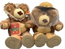 Vintage Furskins Hattie Boone Beekeeper 22" Bears Xavier Roberts Tags 1980s
