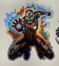 Iron Man Holographic Tiny Sparkle Vinyl Decal
