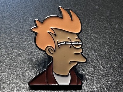 Philip J Fry Emaille Pin Anstecker Futurama Sitcom Metall Revers Brosche 2,5 cm