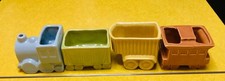 Vintage-Four Piece-Shawnee Pottery-Train Railroad Planter-Excellent