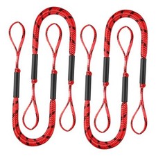 Bungee Dock Lines for Boats Boat Dock Bungee Ties Bungee Dock 1 Black and Red