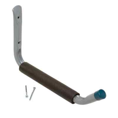 Everbilt Heavy Duty Wall Mounted Steel Padded Arm Hanger in Gray