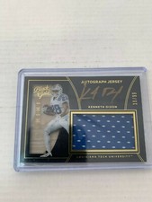 Kenneth Dixon 2016 Black Gold Rookie Jersey Auto Card #62 Serial #16/99