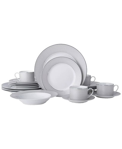 Mikasa Italian Countryside 40 Pc Dinnerware Set White Porcelain