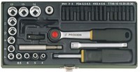 "Proxxon Schraubersatz Mit 1/4\"-Ratsche Und Magnethalter, 39-Teilig."