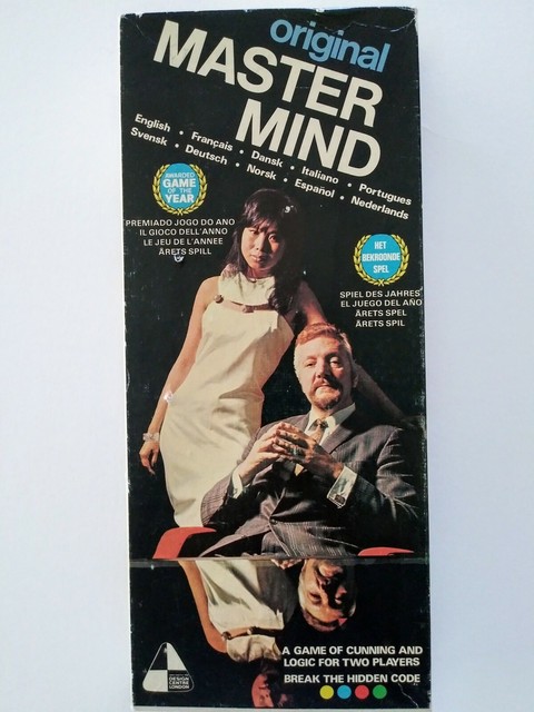 MASTER MIND ORIGINAL INVICTA 1972 VINTAGE BOARD GAME HERMETICALLY DEALED!!!