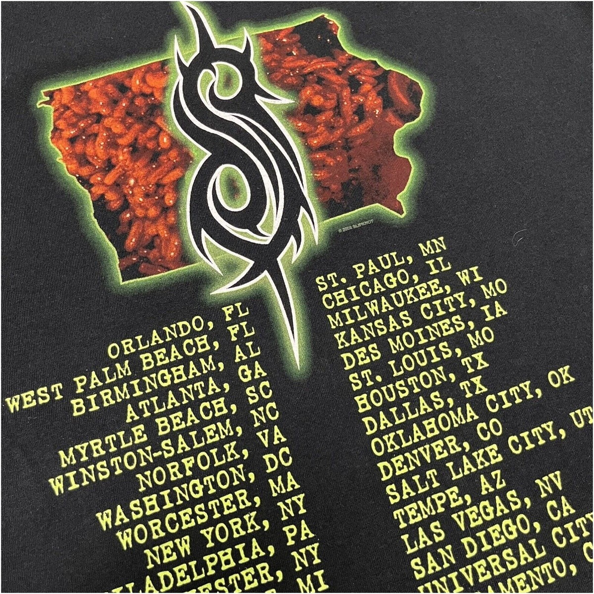 Slipknot 2002 Tour, 2 Sided, Vintage Y2K Graphic 100% Cotton