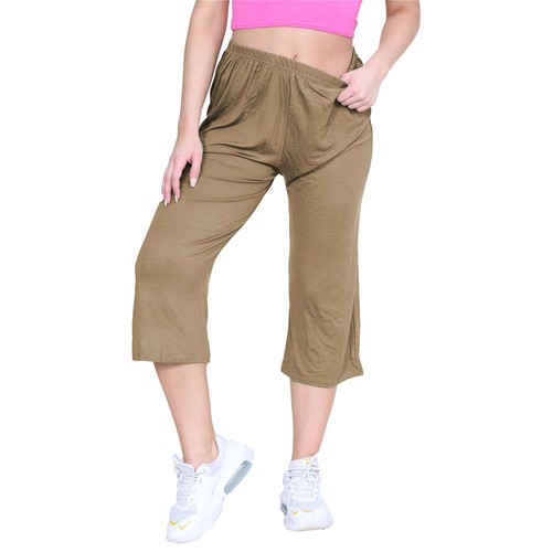 P&R Dancewear LTD Women’s Flared Wide Leg Stretch Shorts 3/4th Palazzo Pants - Picture 31 of 66