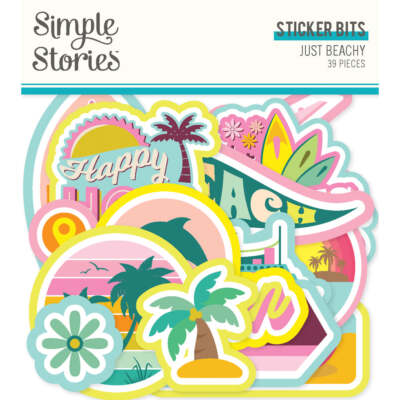March Preorder - Simple Stories Stickers Bits - Just Beachy, JBY22321