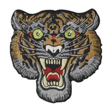 Embroidered Patches Iron Sew On Patch transfers Badges appliques Roaring Tiger
