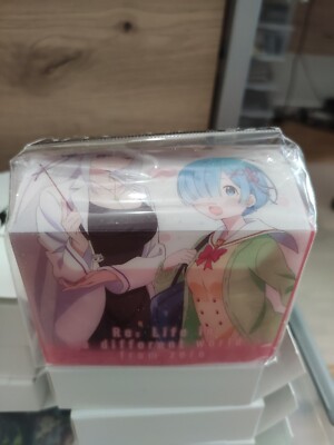 Bushiroad Deck Holder ReZero Emilia and Rem Anime Plastik Deckbox Case