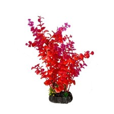 Red Aquarium Plants Artificial Aquarium Decorations 1PC Plastic Fish Tank Plant