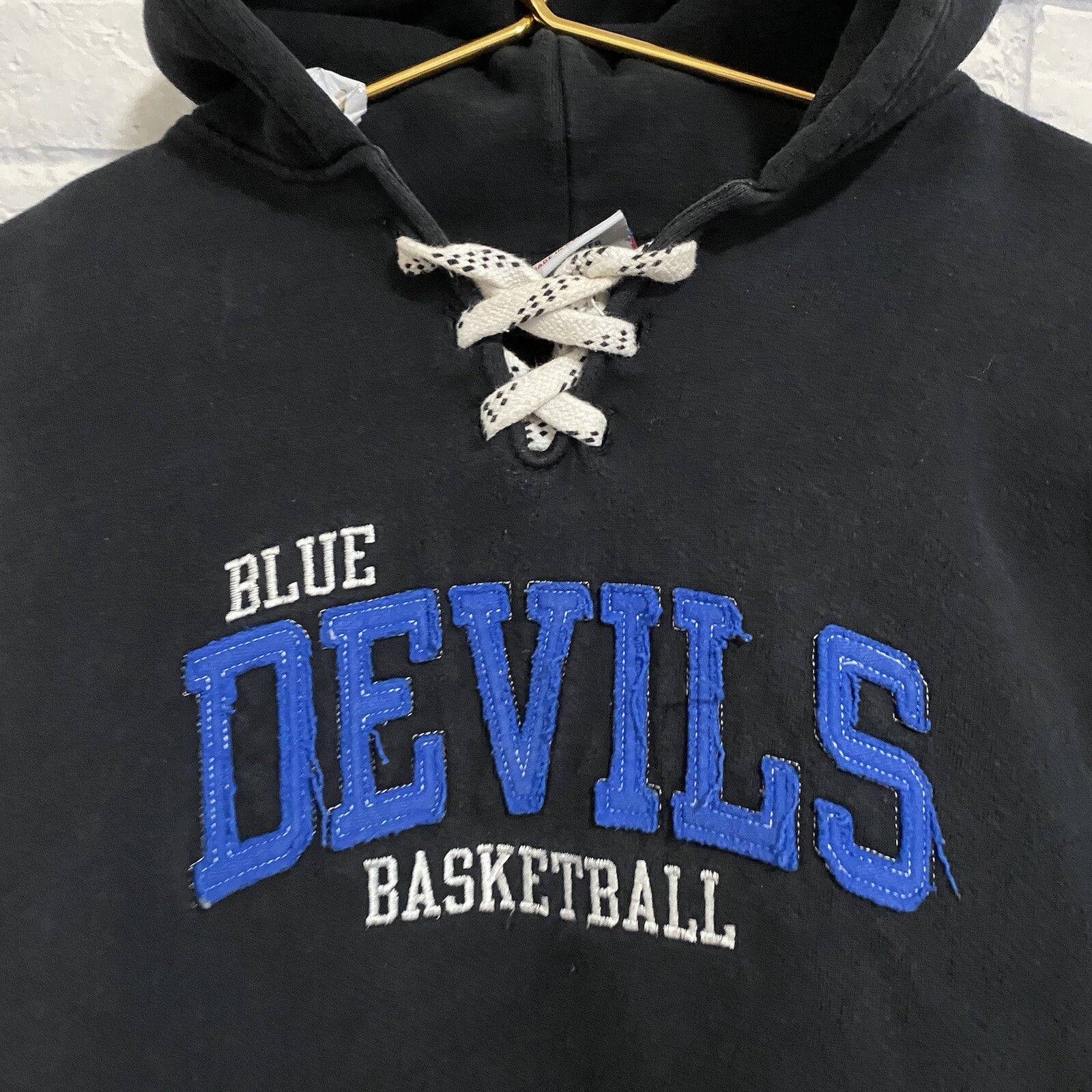 Vintage Eagle USA Duke Blue Devils Pull Over Heav… - image 2