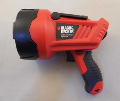 Black & Decker LIONHALB Lithium Halogen Spotlight (Orange) / For Parts