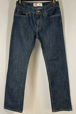 Levi's Blue Straight Jeans Unisex Kids Size 16 28x28 511 slim Fit t40