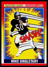 Mike Singletary, 1990 Score, #554, Chicago Bears,
