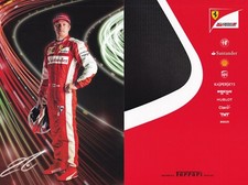 Kimi Raikkonen Formula 1 Ferrari 2015 autograph card