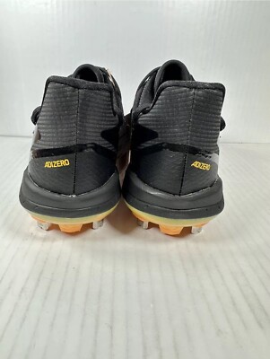adidas Adizero Afterburner 8 Black Yellow Baseball Cleats 
