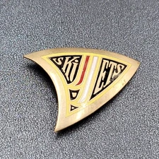 Vintage SKI ETS Collectable Pin Brooch Enamel 1.5"