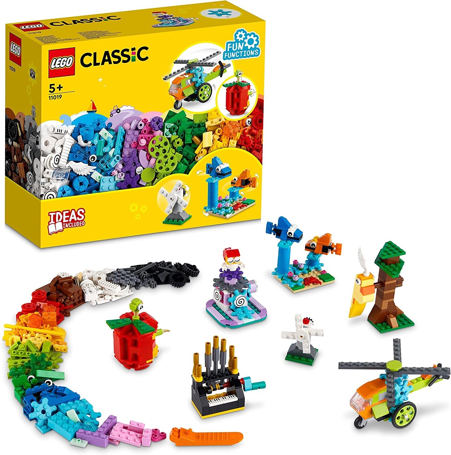 LEGO CLASSIC MATTONCINI E FUNZIONI CON MECCANISCO E INFRANAGGI